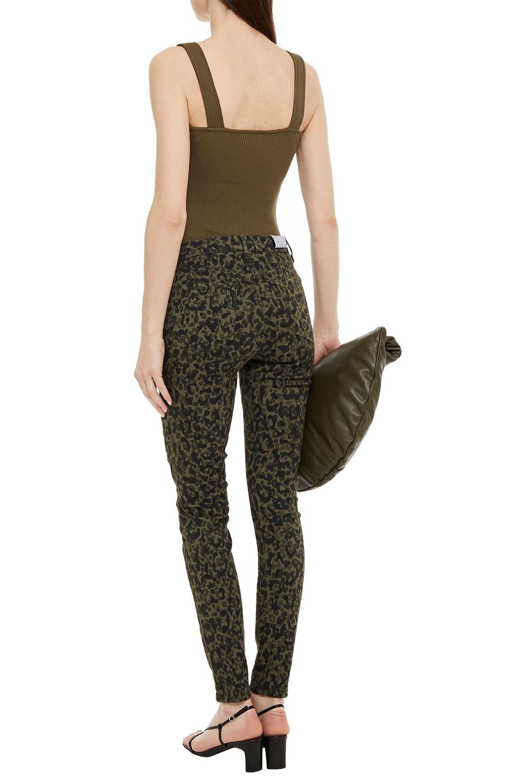 J BRAND Maria leopard-print high-rise skinny jeans