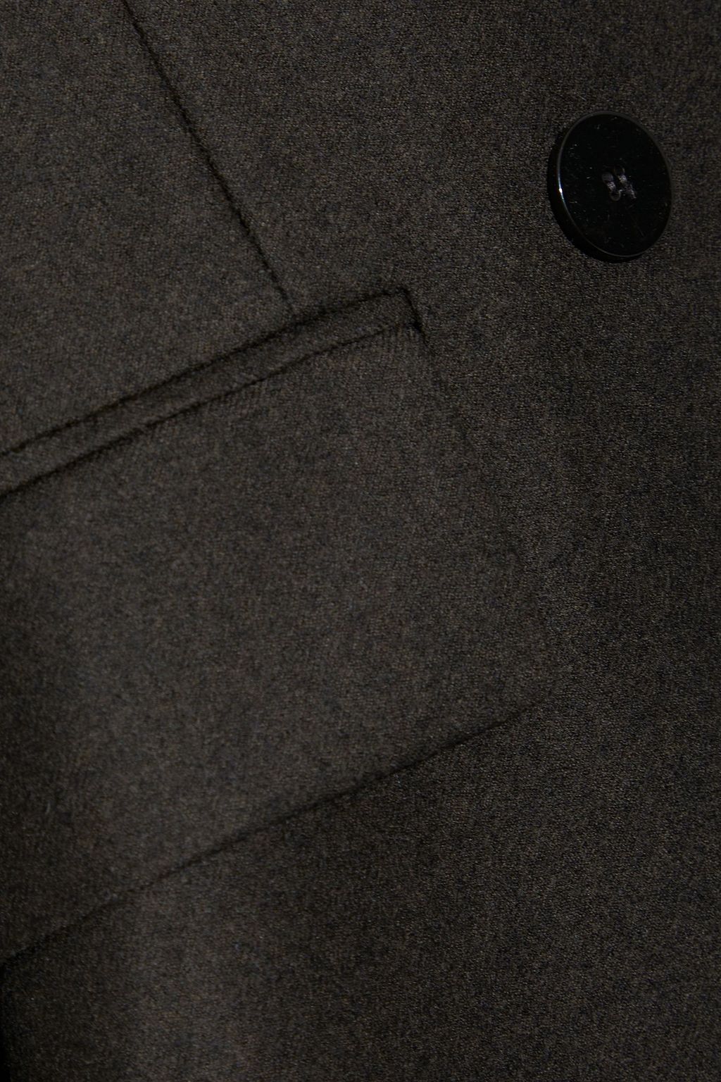 THEORY Double-breasted mélange wool-flannel blazer