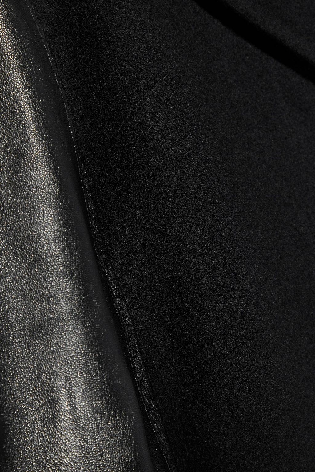 THEORY Leather-paneled wool and cashmere-blend felt jacket