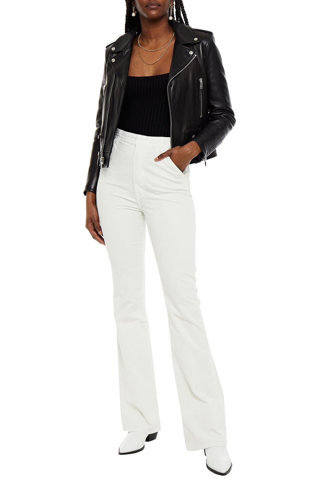 J BRAND 1219 Runway cotton-blend corduroy bootcut pants