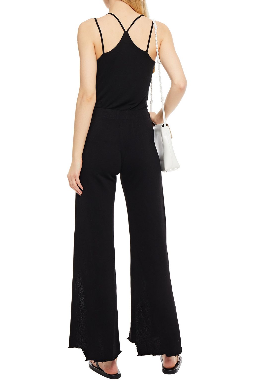 LANSTON French cotton and Tencel-blend terry track pants