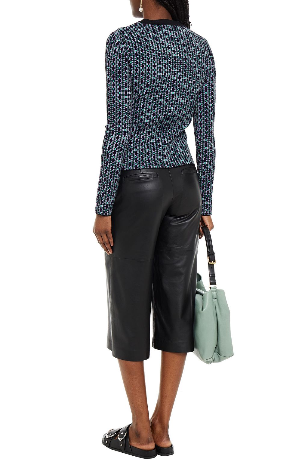 RABANNE Jacquard-knit sweater