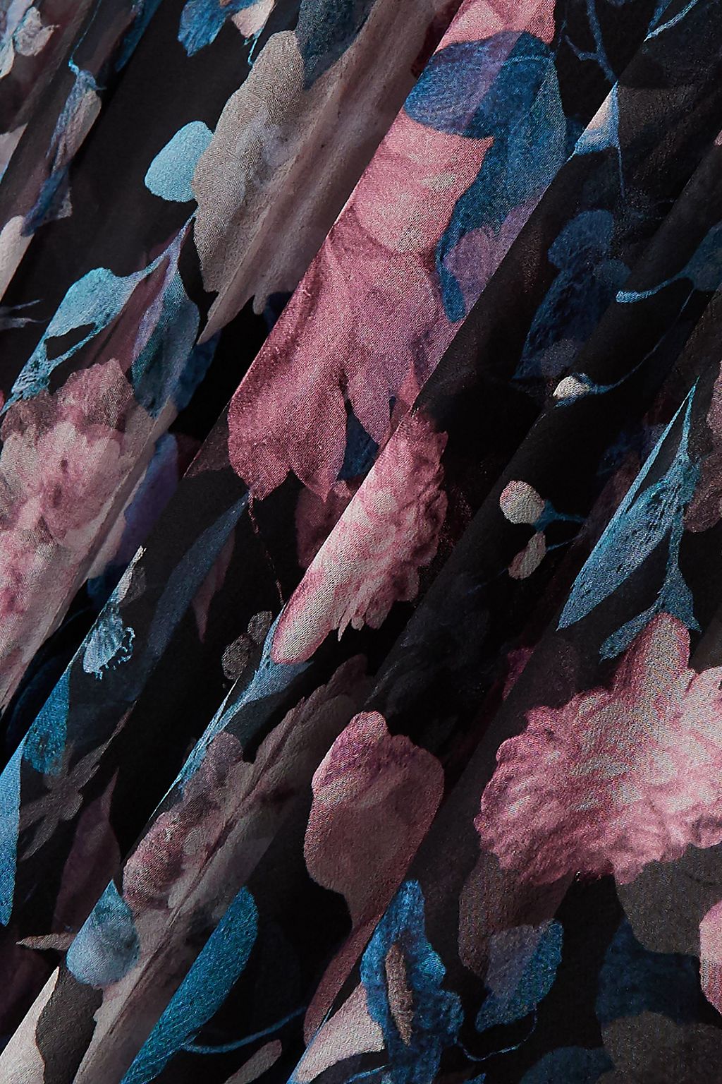 ERDEM Garland belted ruffled floral-print silk-chiffon midi dress