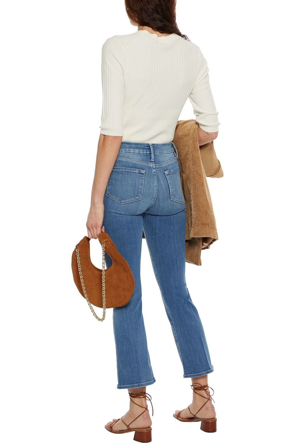 FRAME Le Crop Mini Boot cropped mid-rise bootcut jeans