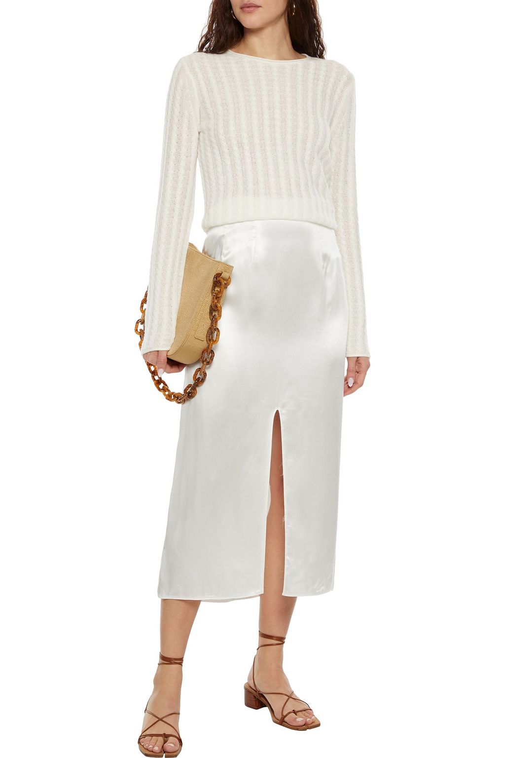 THEORY Cable-knit cashmere sweater