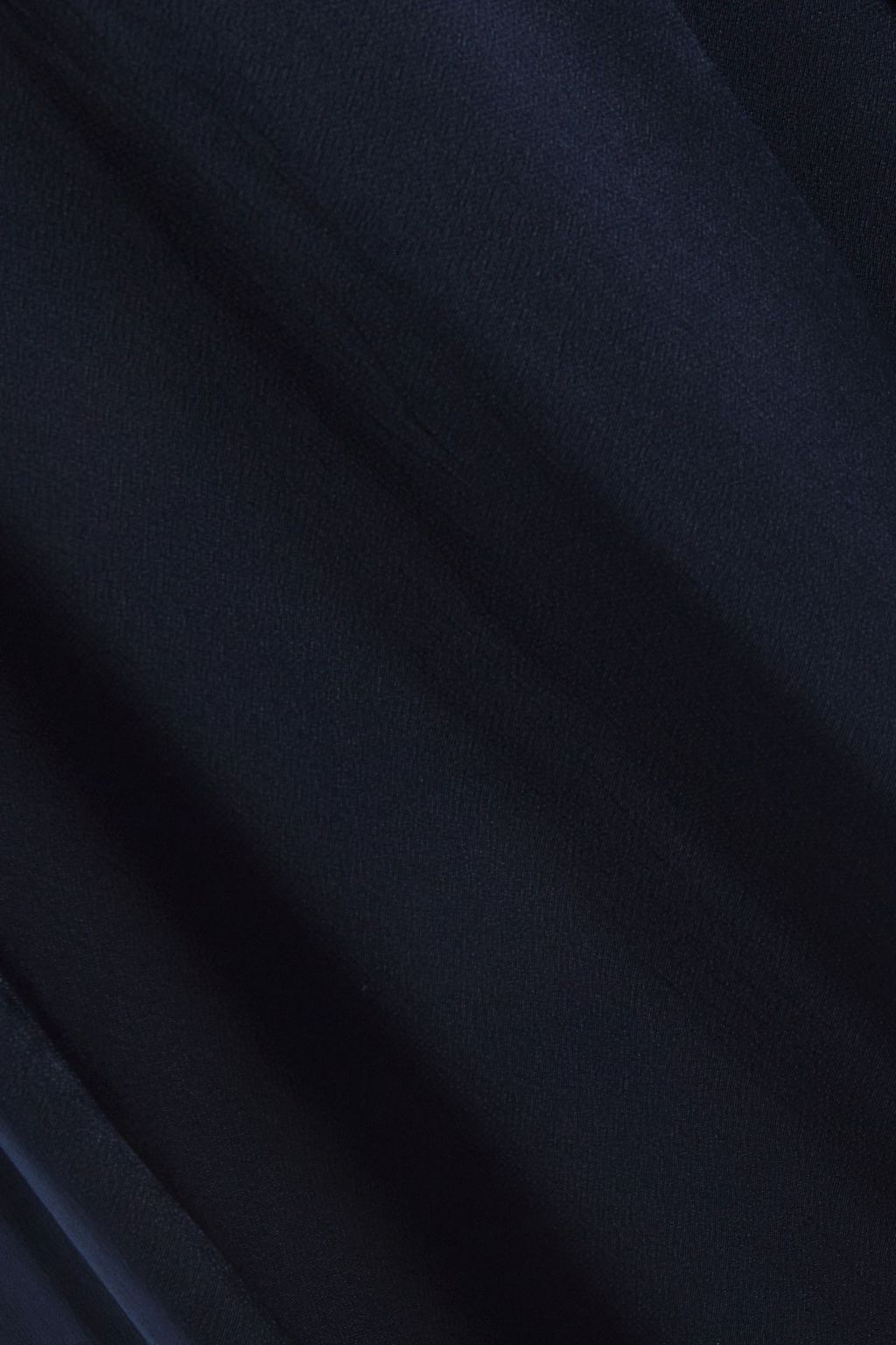 GHOST LONDON Opal ruffled satin-crepe midi wrap dress