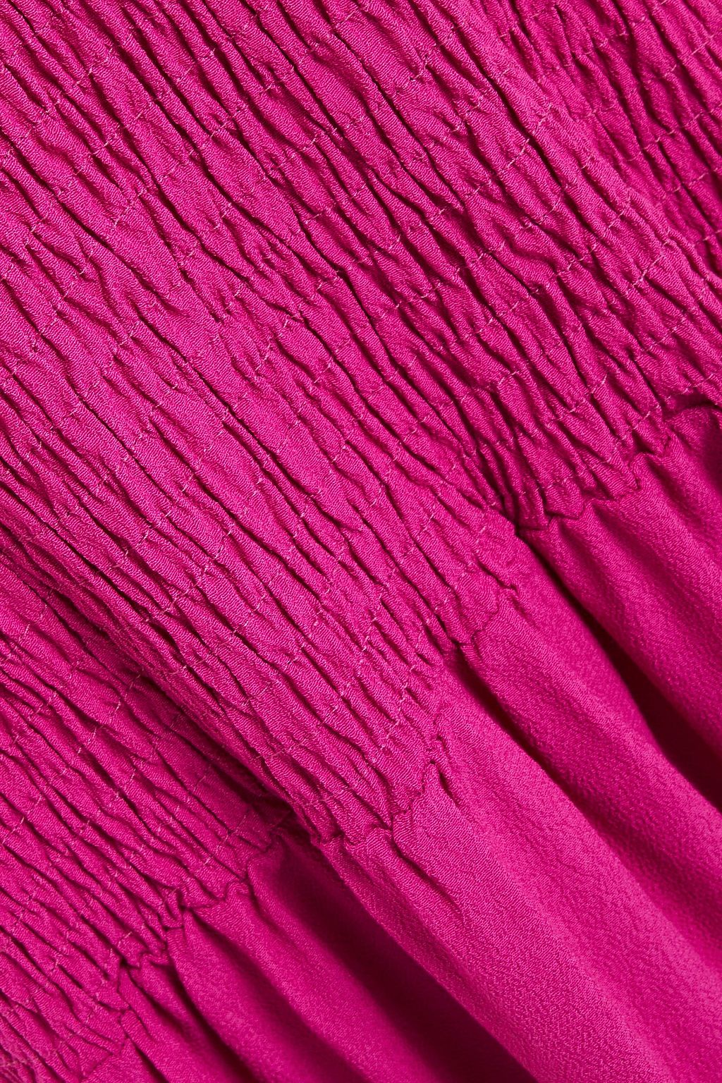 GHOST LONDON Adley shirred crepe mini dress