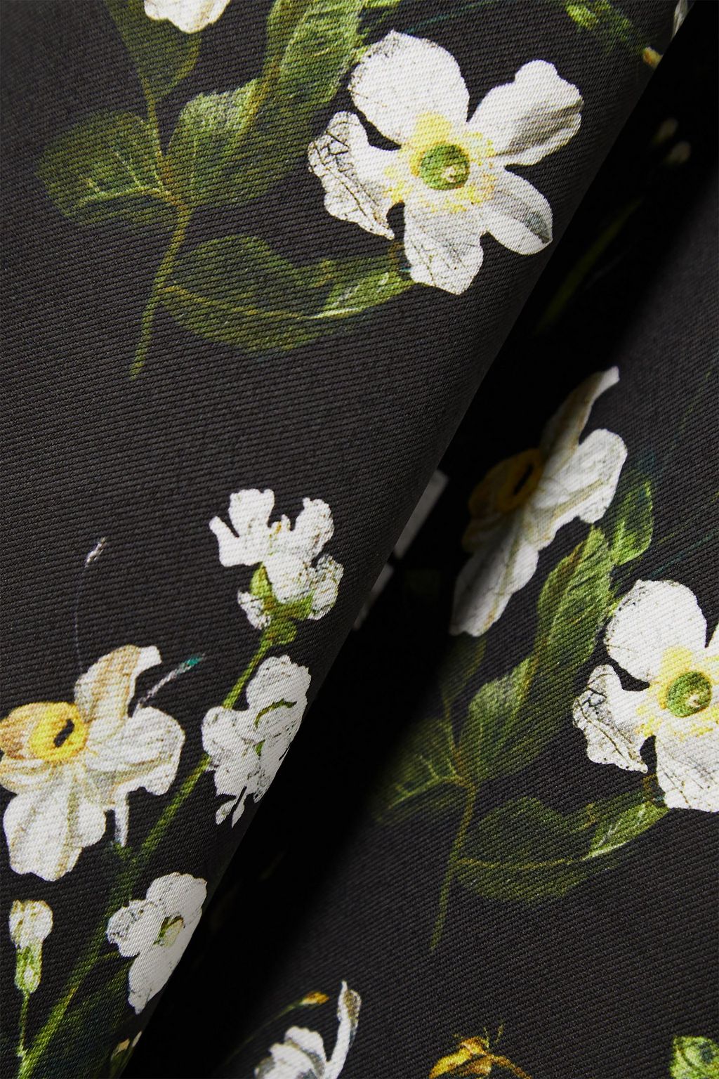 ERDEM Farrah belted embellished floral-print mikado midi dress