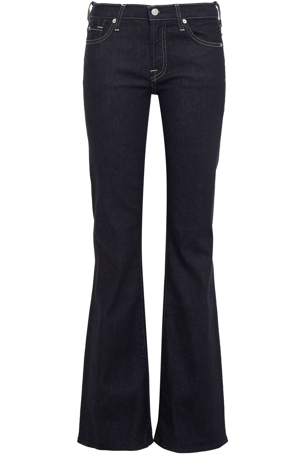 Standard lys pære elskerinde Dark denim Low-rise bootcut jeans | Sale up to 70% off | THE OUTNET | 7 FOR ALL  MANKIND | THE OUTNET