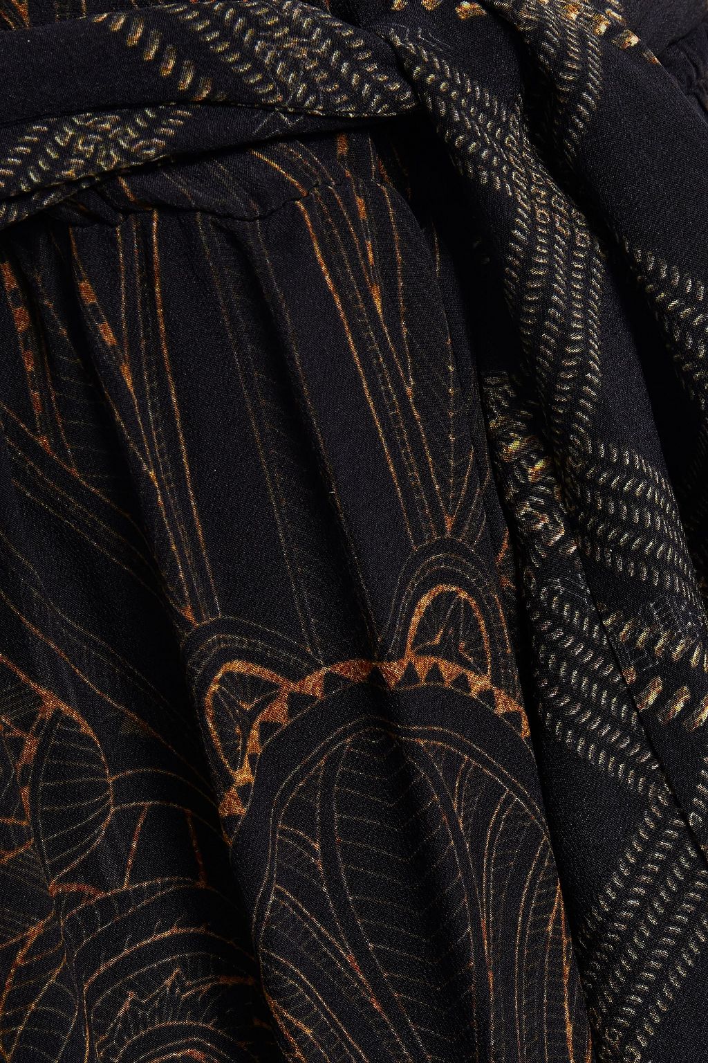 CAMILLA Printed silk crepe de chine maxi wrap dress
