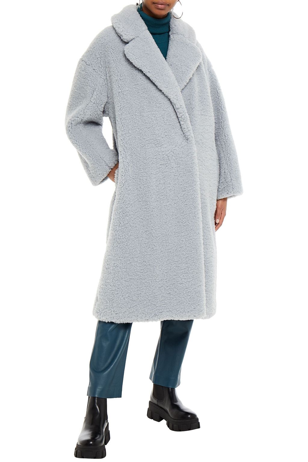 STAND STUDIO Nicole oversized faux shearling coat