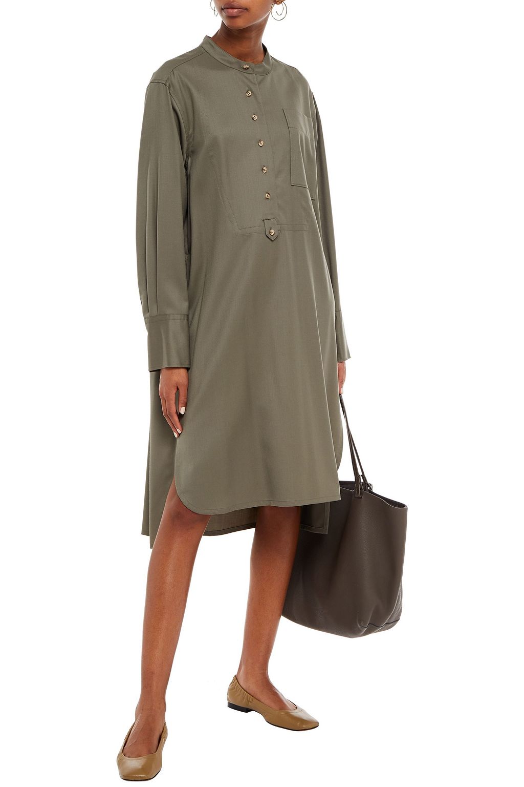 LVIR Wool-twill dress