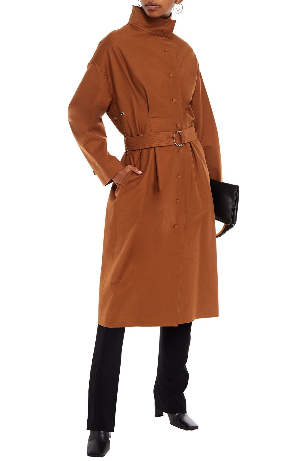 LVIR Belted cotton-blend coat