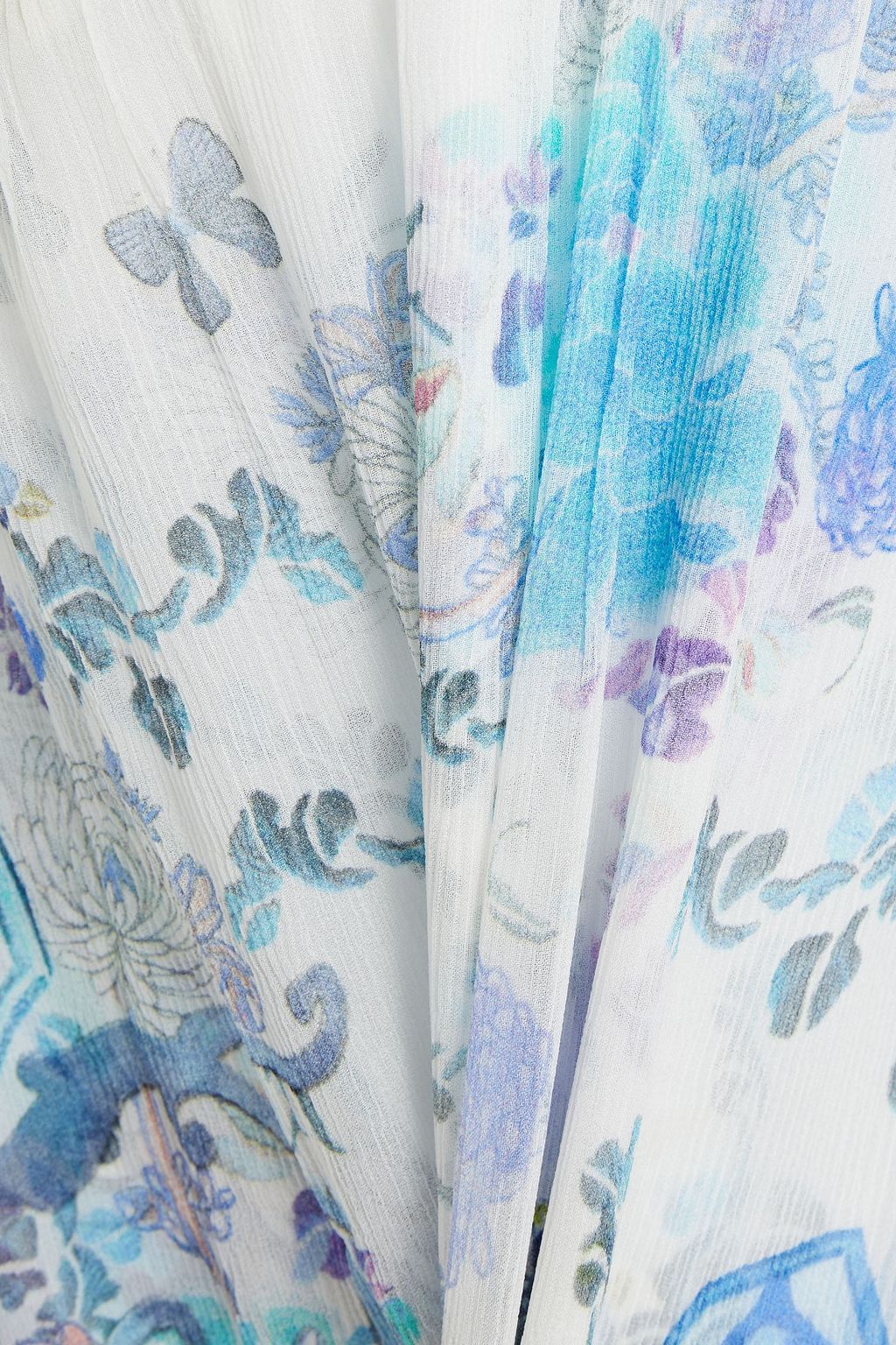 CAMILLA Crystal-embellished silk-crepon maxi dress