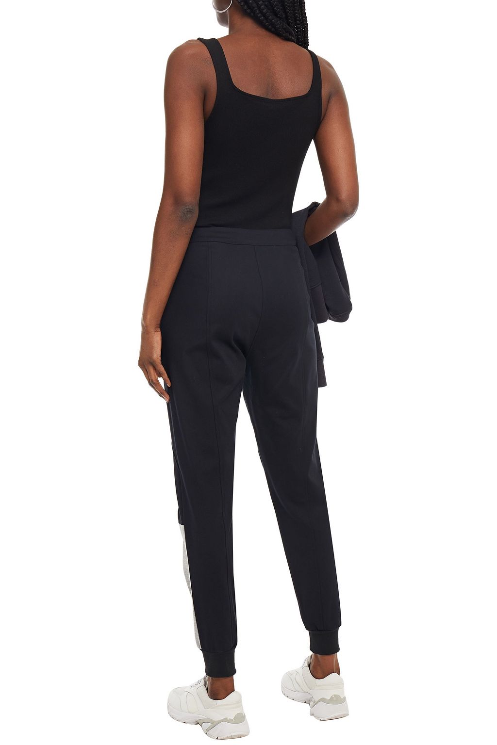 LOVE MOSCHINO Cotton-blend jersey track pants