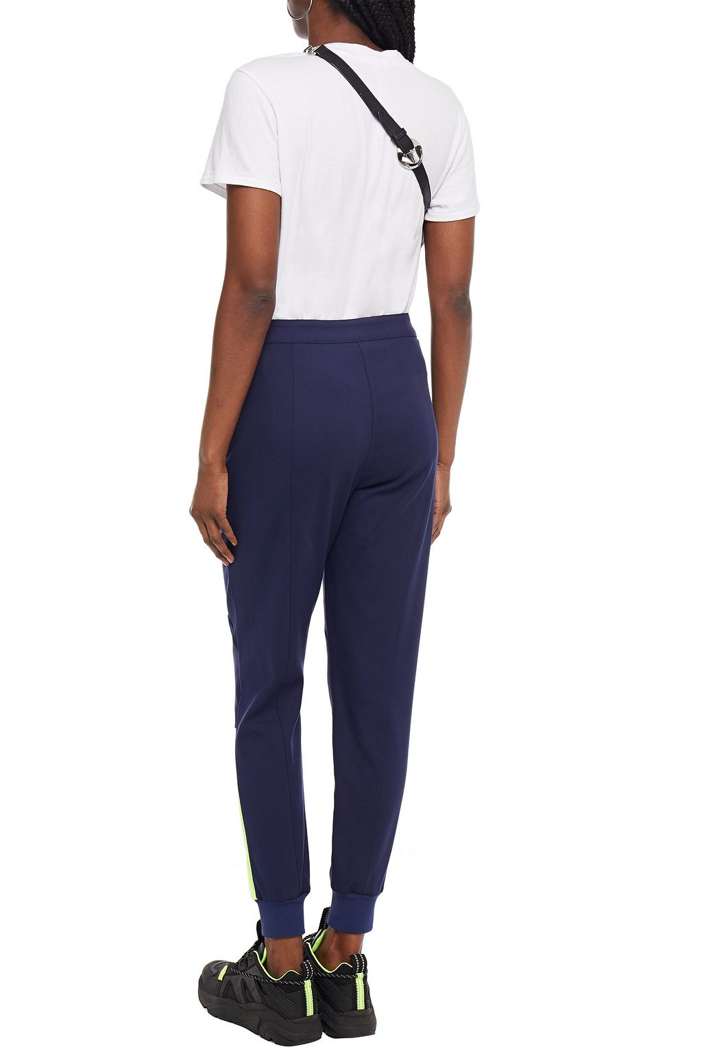 LOVE MOSCHINO Cotton-blend jersey track pants