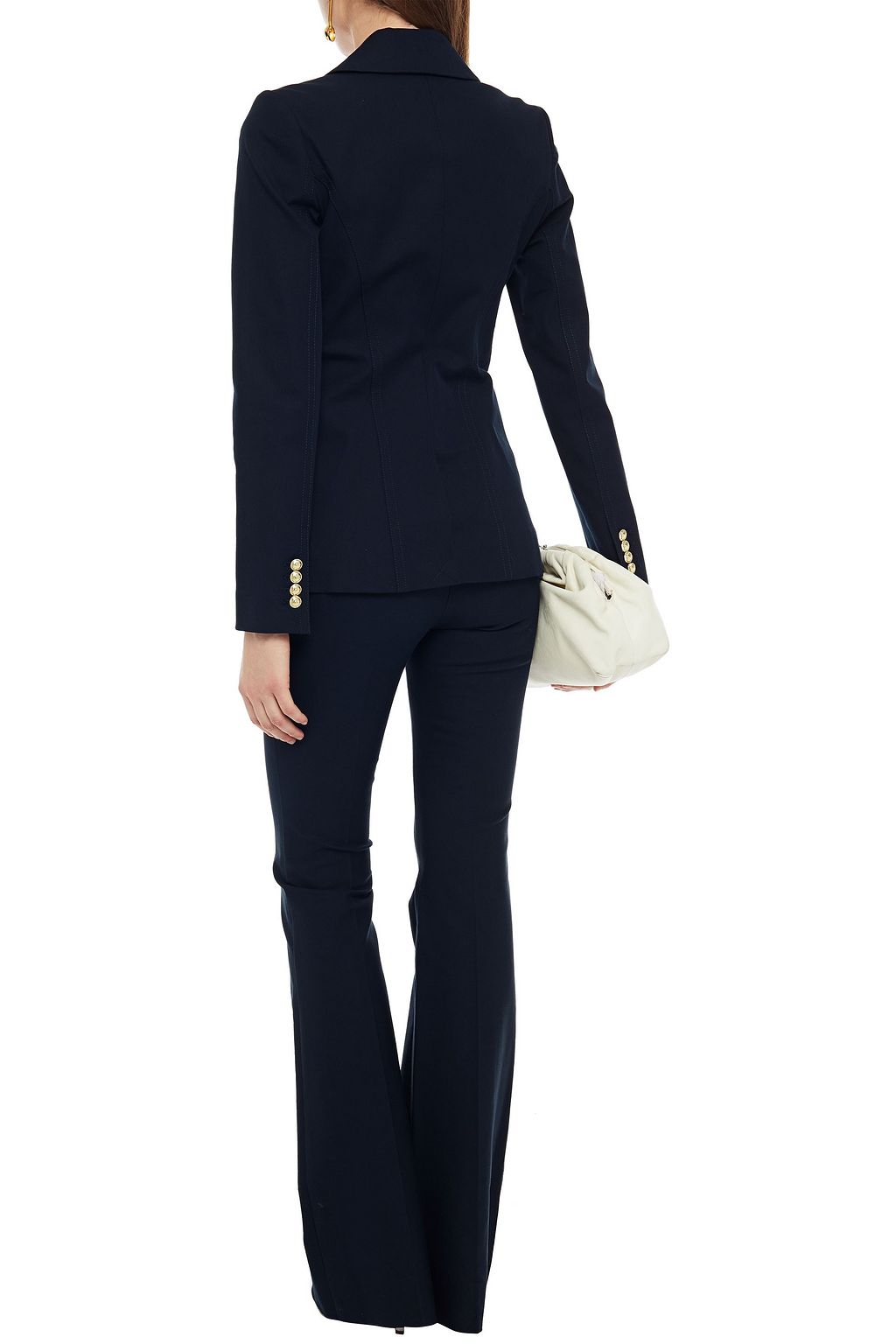 DEREK LAM 10 CROSBY Double-breasted stretch-cotton twill blazer