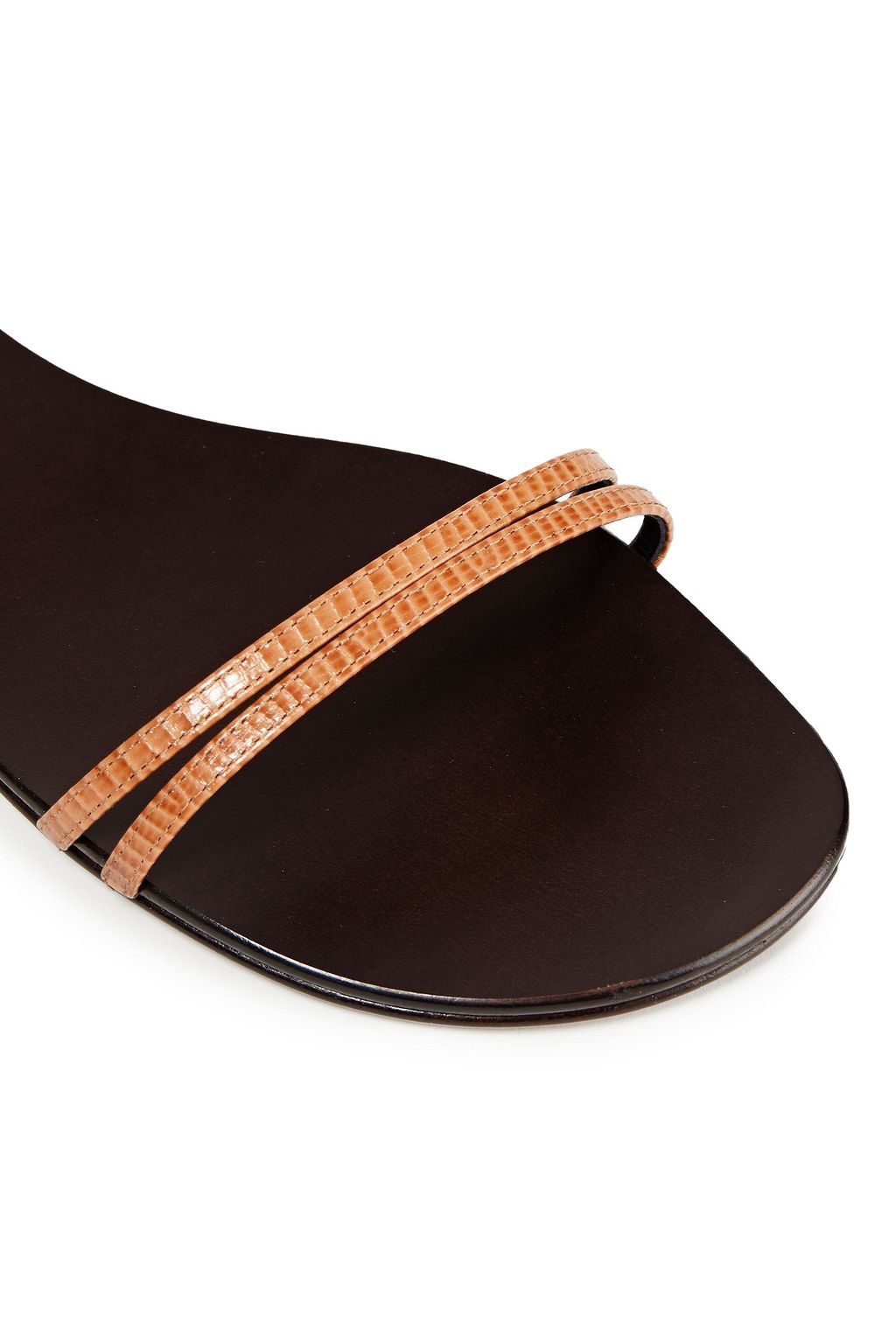 GIUSEPPE ZANOTTI Catia lizard-effect leather sandals