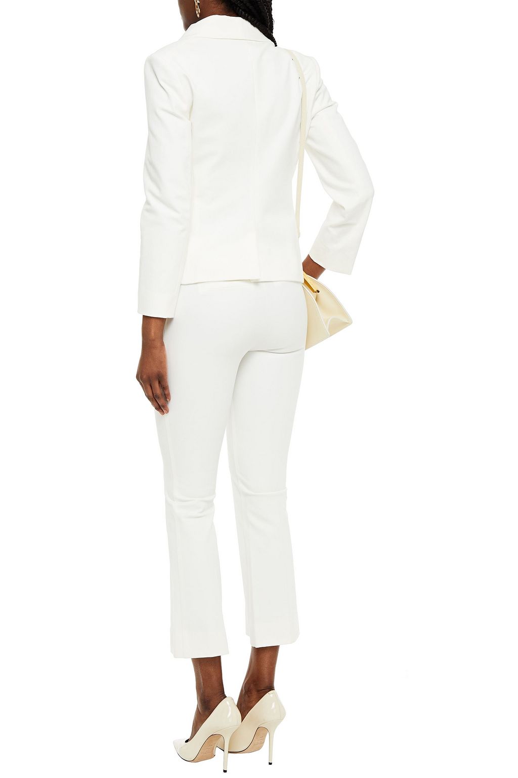 DEREK LAM 10 CROSBY Stretch-cotton twill kick-flare pants