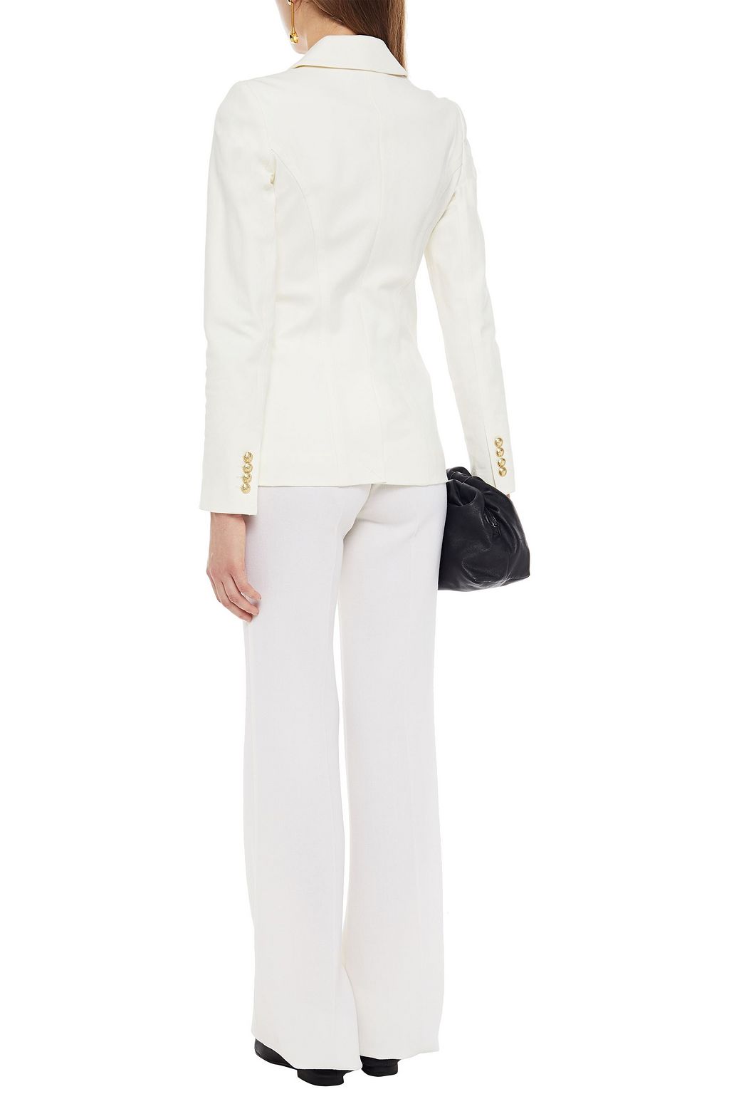 DEREK LAM 10 CROSBY Double-breasted stretch-cotton twill blazer