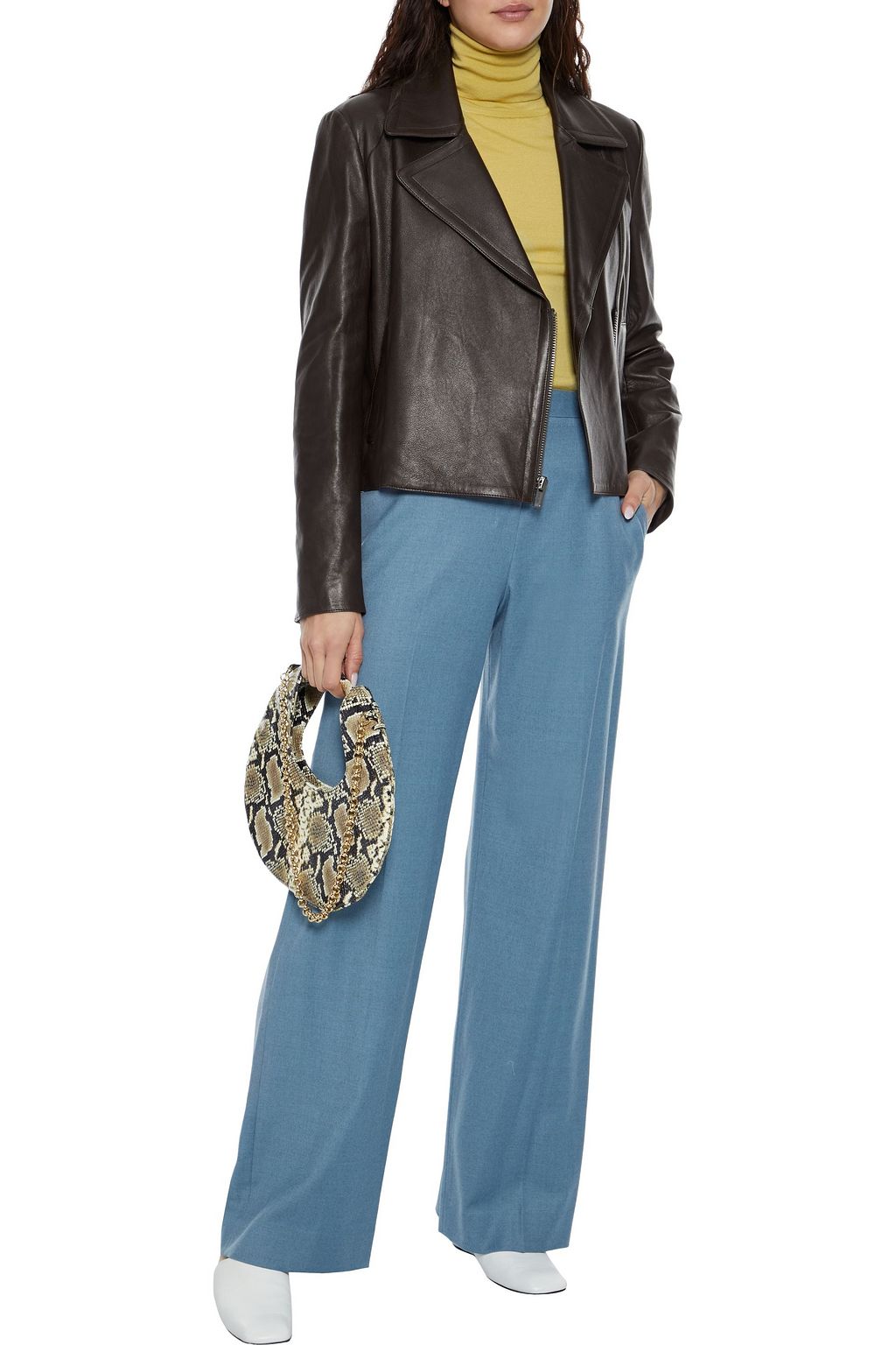 THEORY Leather biker jacket