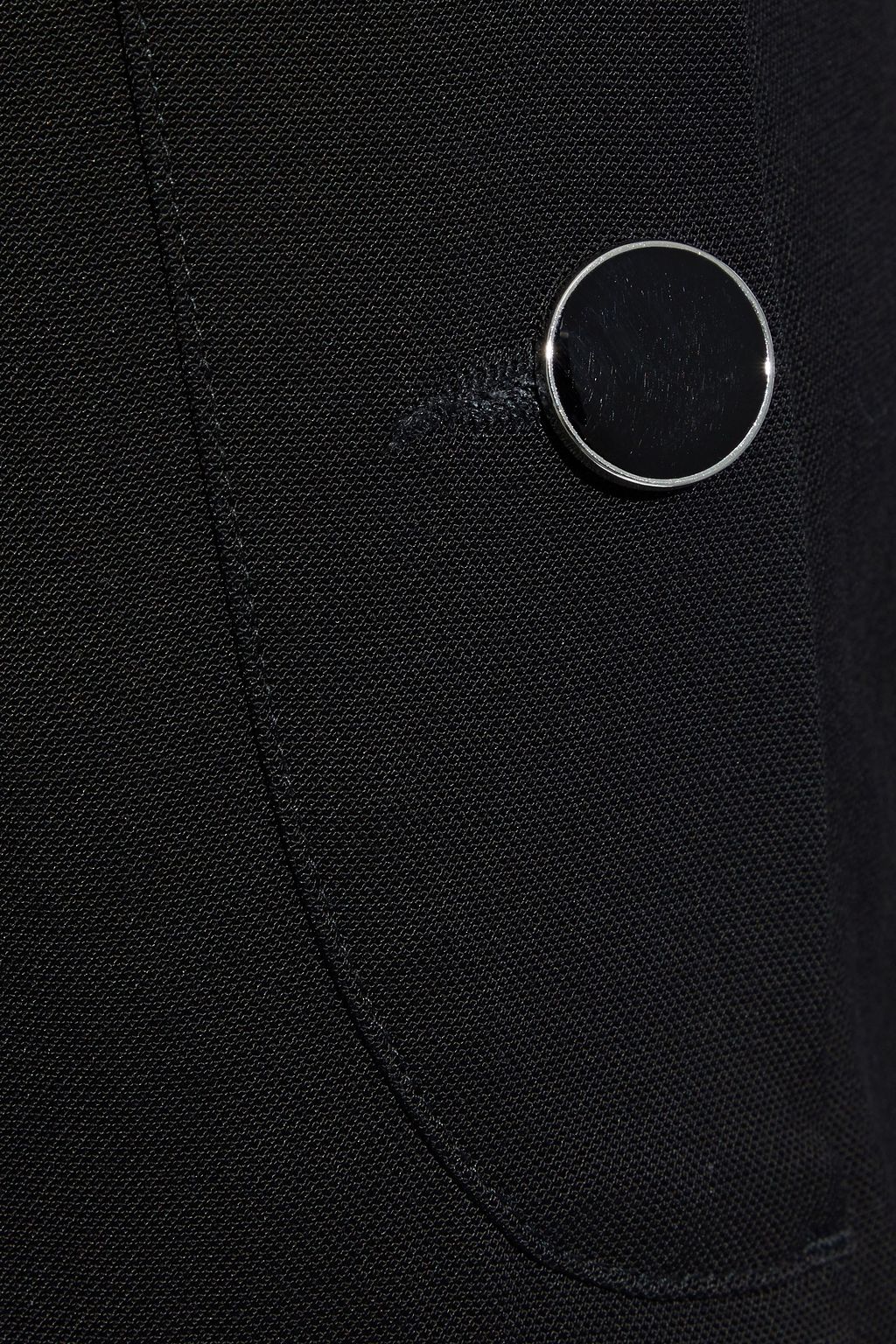 JUST CAVALLI Button-detailed piqué wide-leg pants