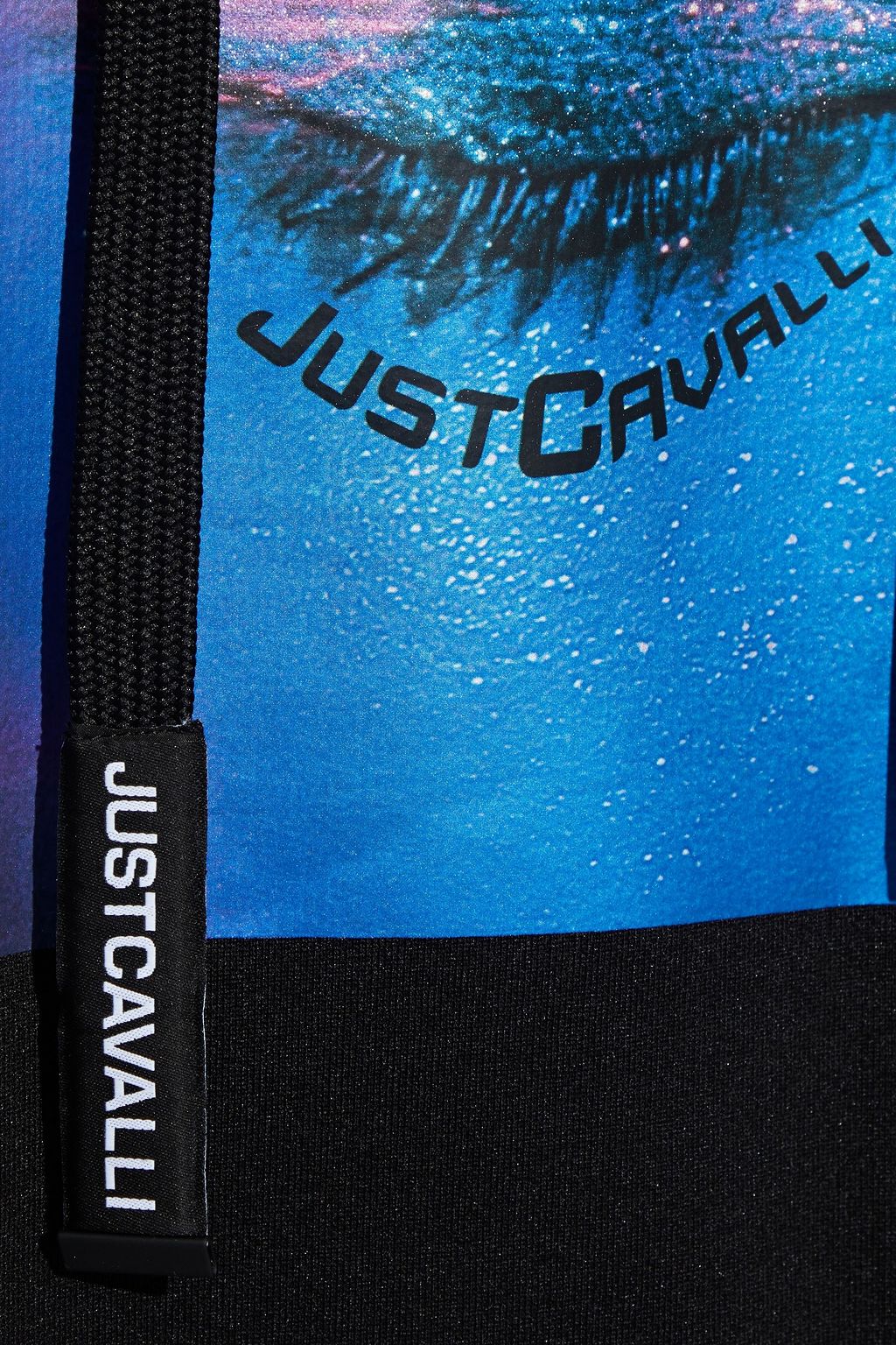 JUST CAVALLI Printed French terry hoodie