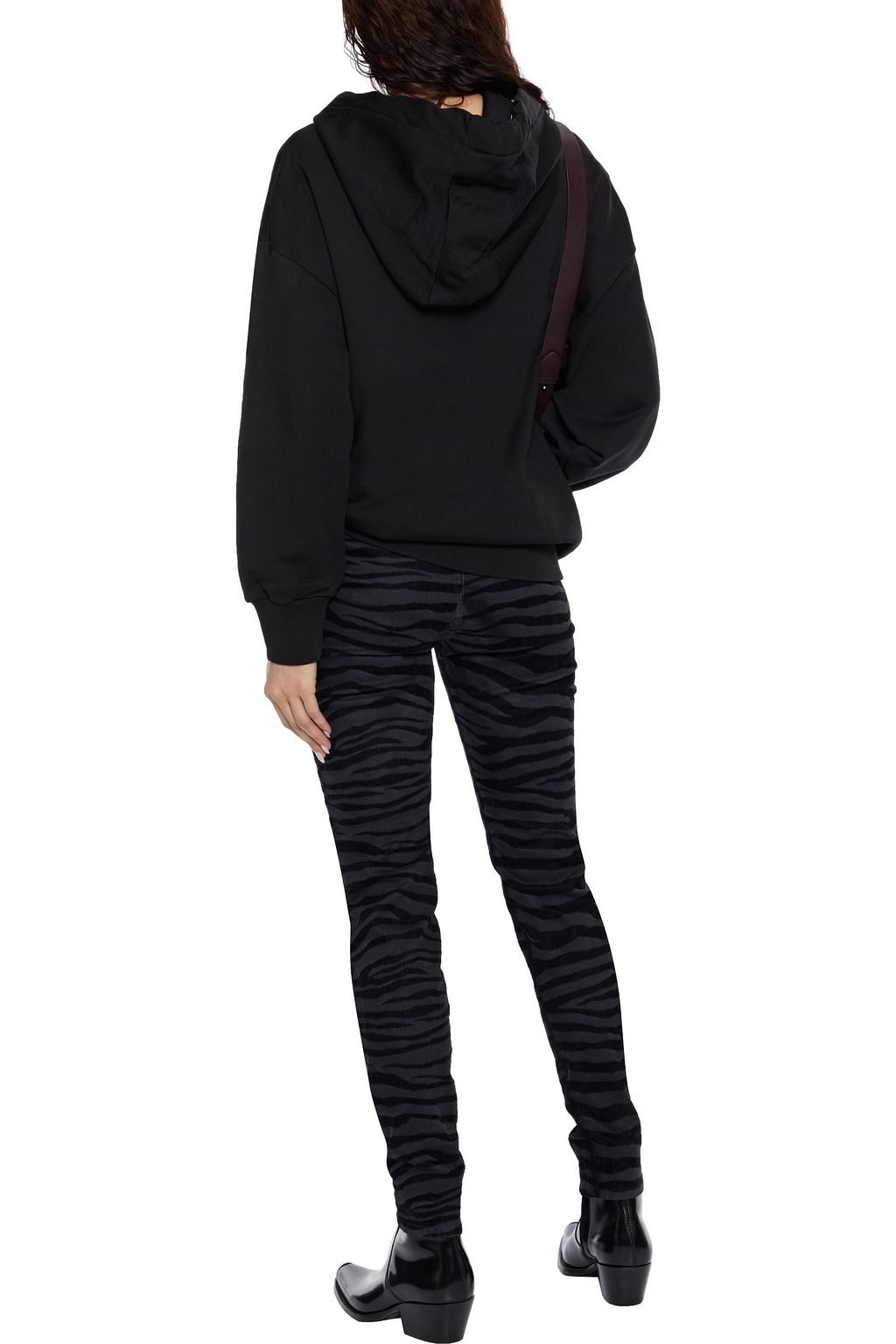 JUST CAVALLI Printed French terry hoodie