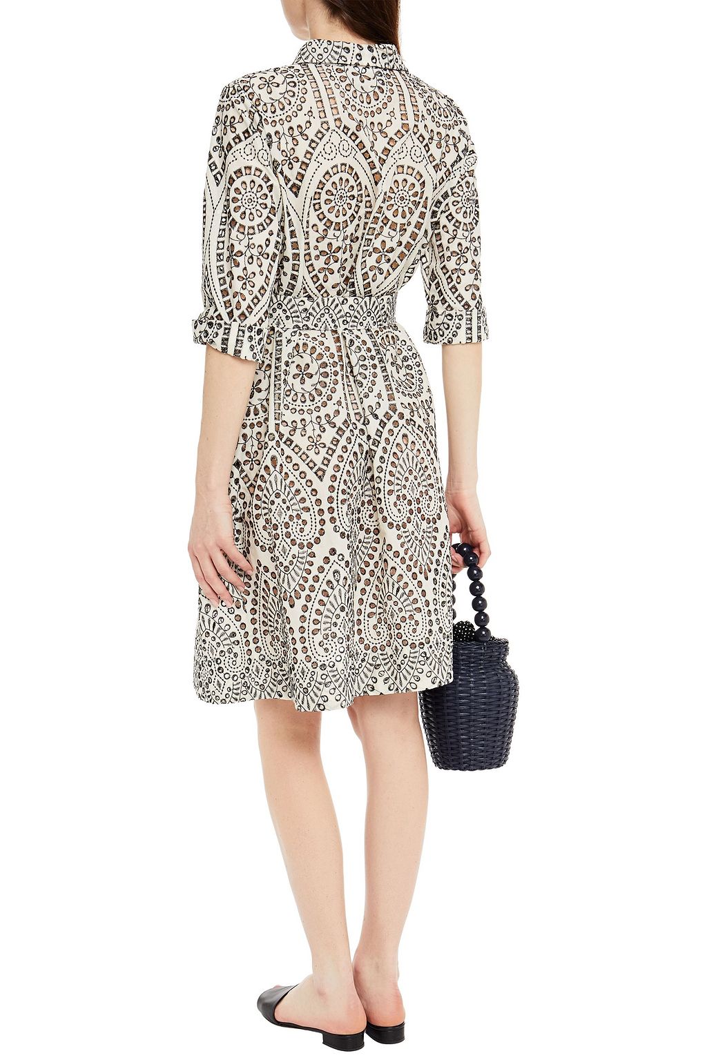LISA MARIE FERNANDEZ Belted broderie anglaise cotton dress