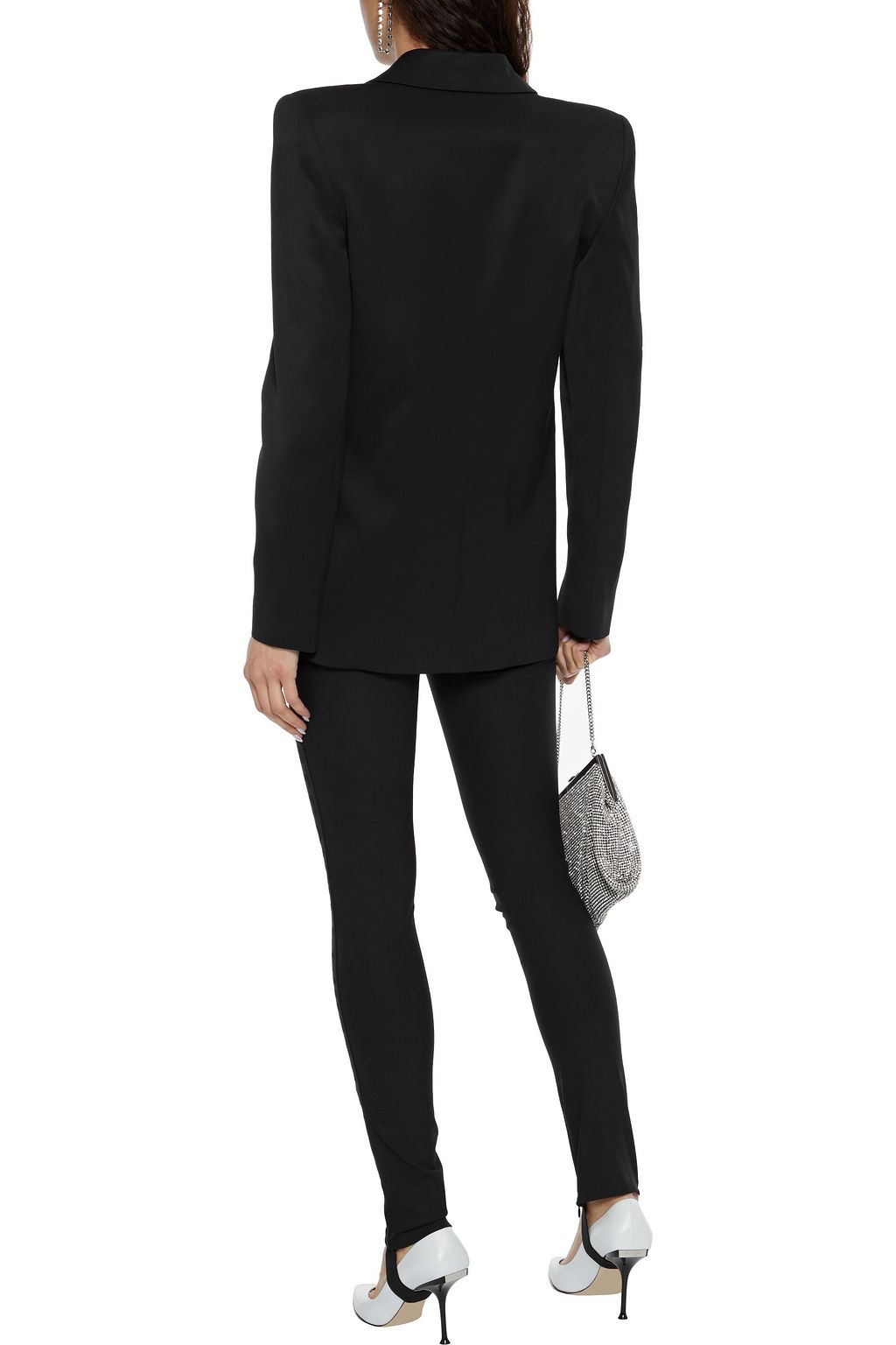 JUST CAVALLI Monogram-trimmed jersey leggings