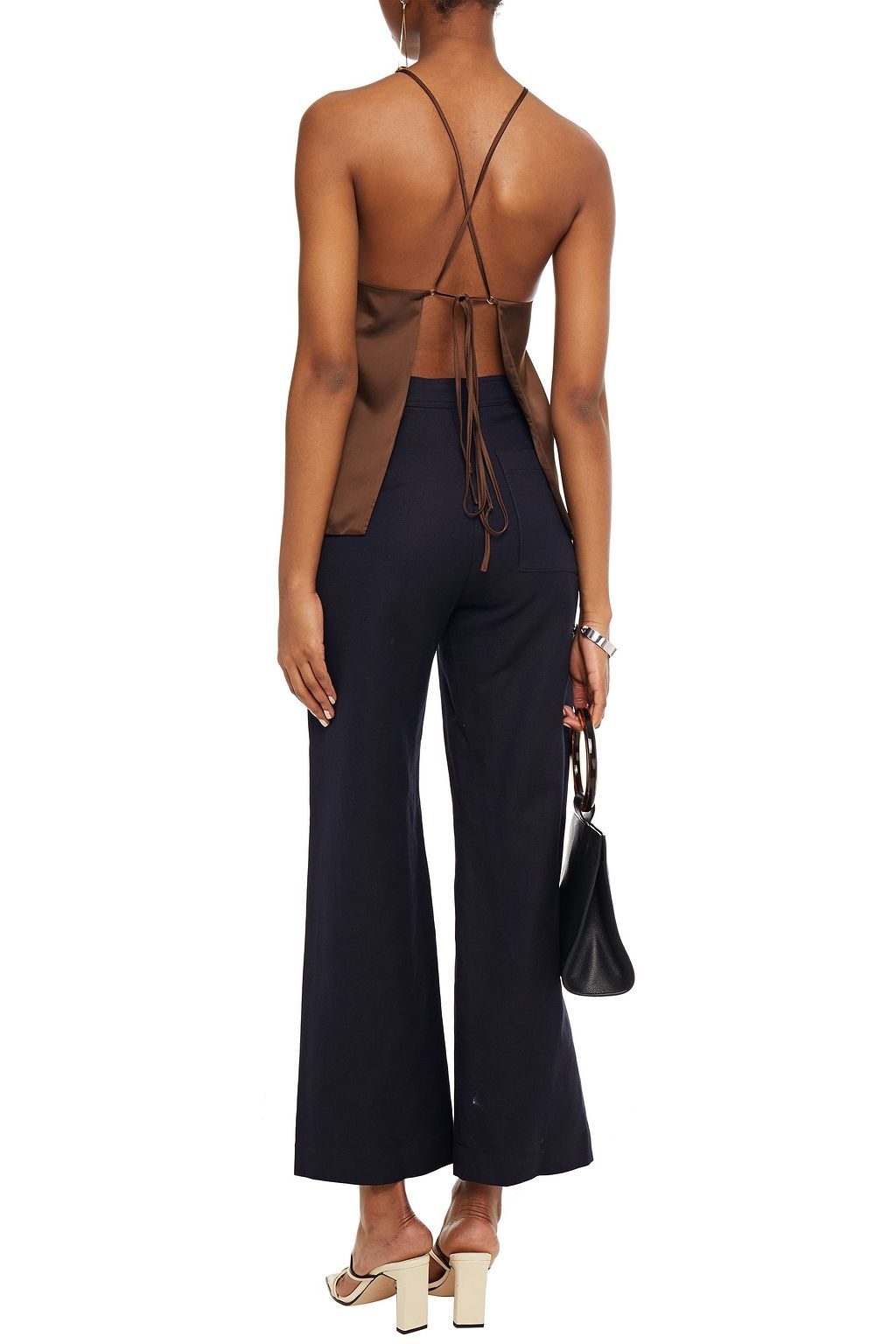 LVIR Linen and cotton-blend wide-leg pants