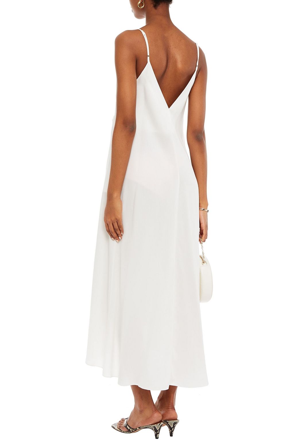 MOTHER OF PEARL Auraura asymmetrisches Midikleid aus Lyocell mit Falten