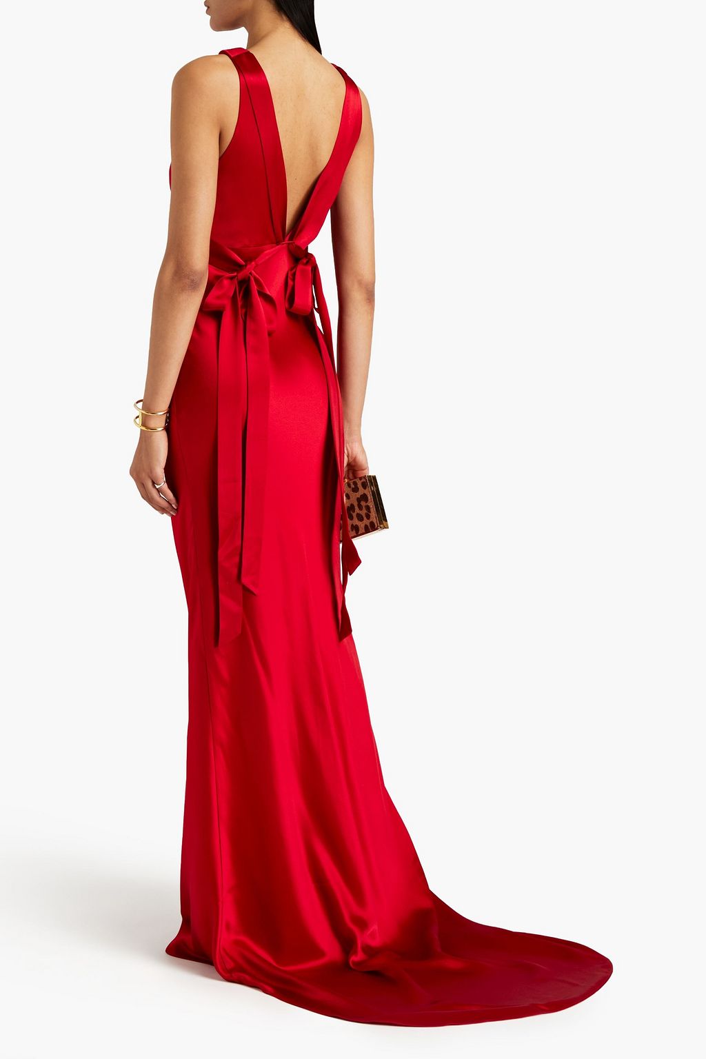 RACHEL GILBERT Lior gathered satin gown