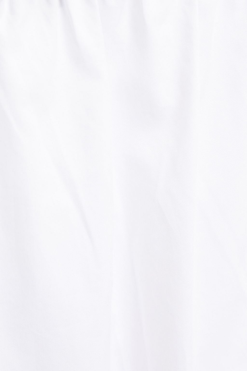 TIBI Off-the-shoulder tie-detailed cotton-poplin top