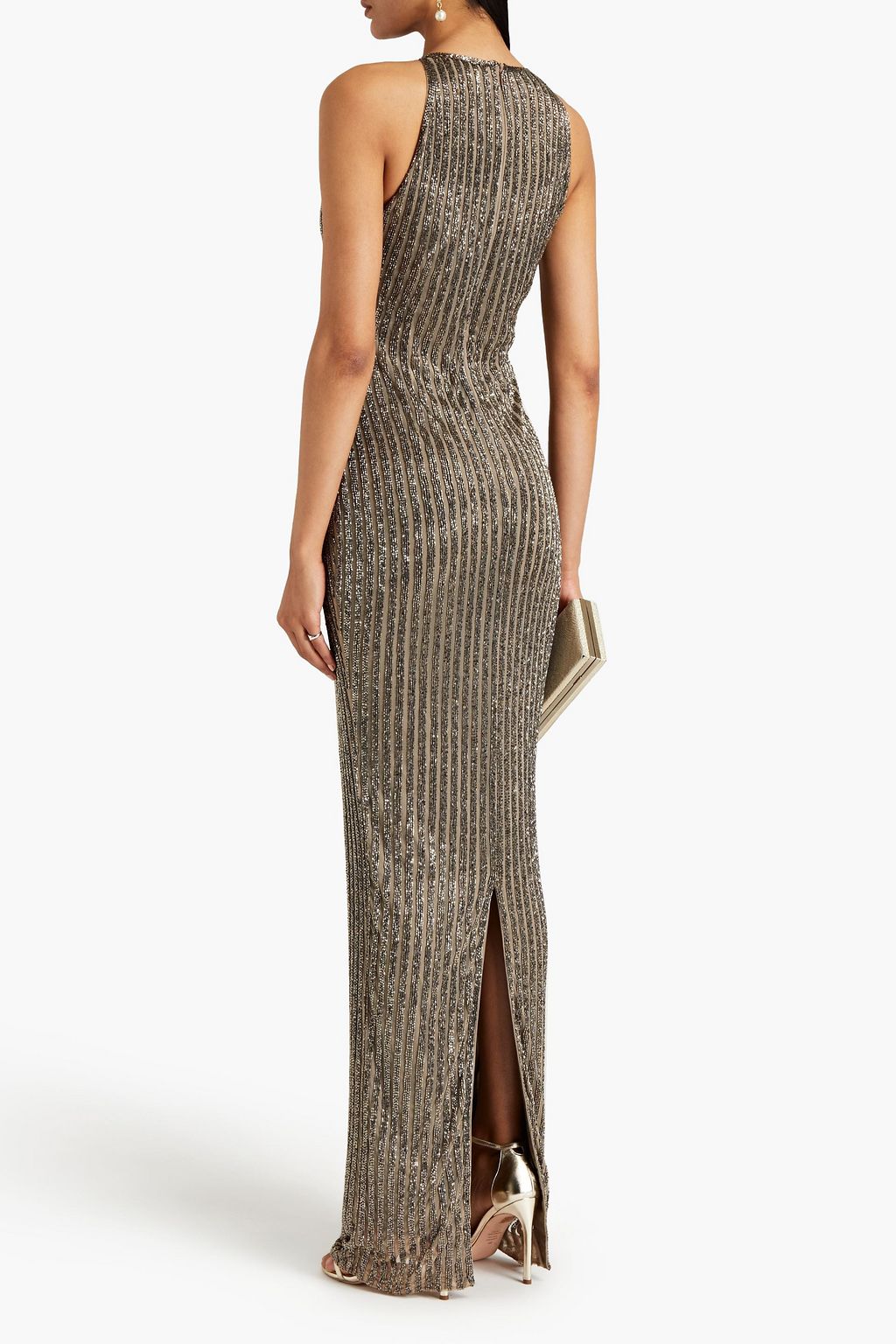 RACHEL GILBERT Ainsley beaded tulle gown