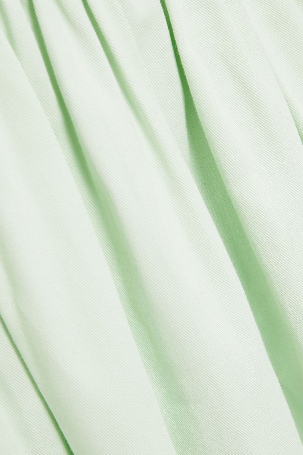 TIBI Gathered cotton midi skirt