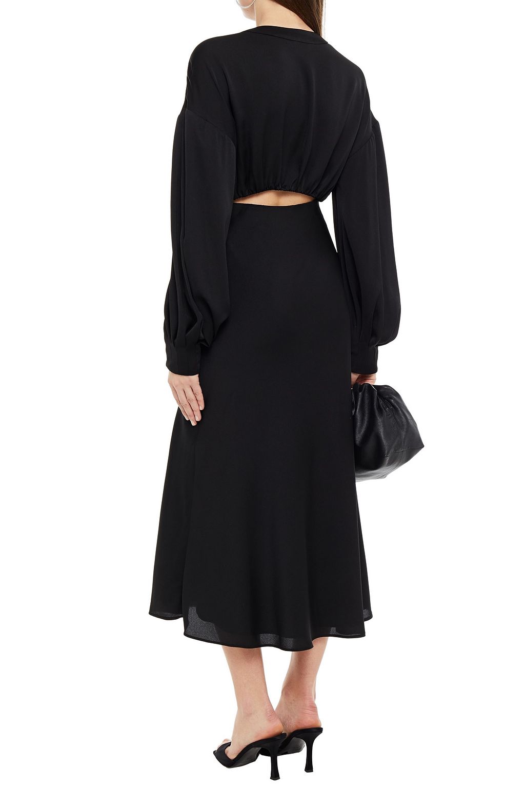 RACHEL GILBERT Karo wrap-effect crepe midi dress