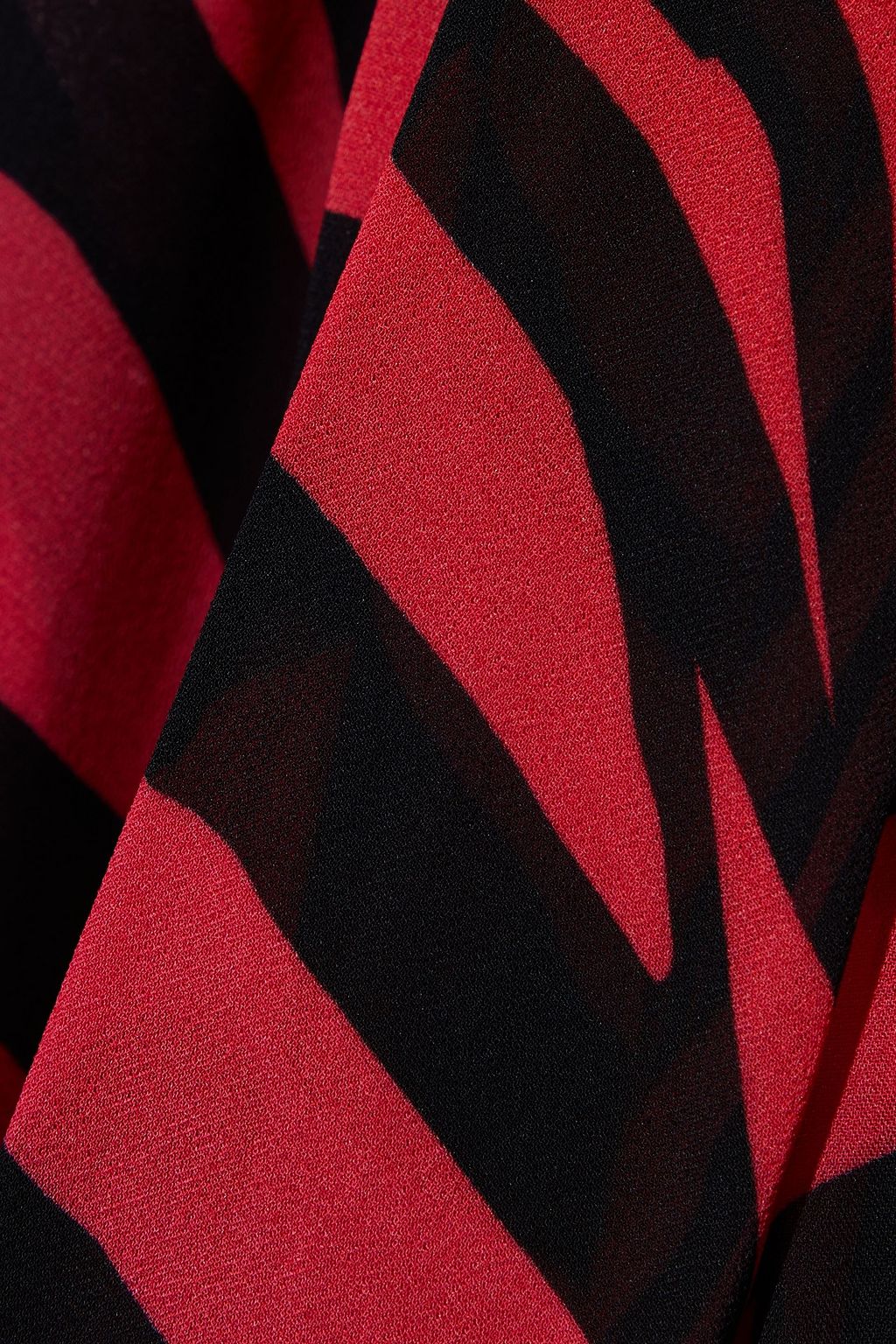 JUST CAVALLI Zebra-print dégradé chiffon maxi shirt dress