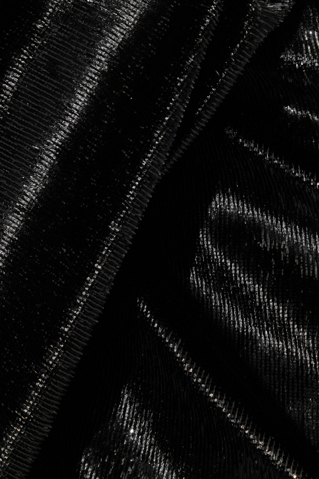JUST CAVALLI Draped metallic velvet skirt