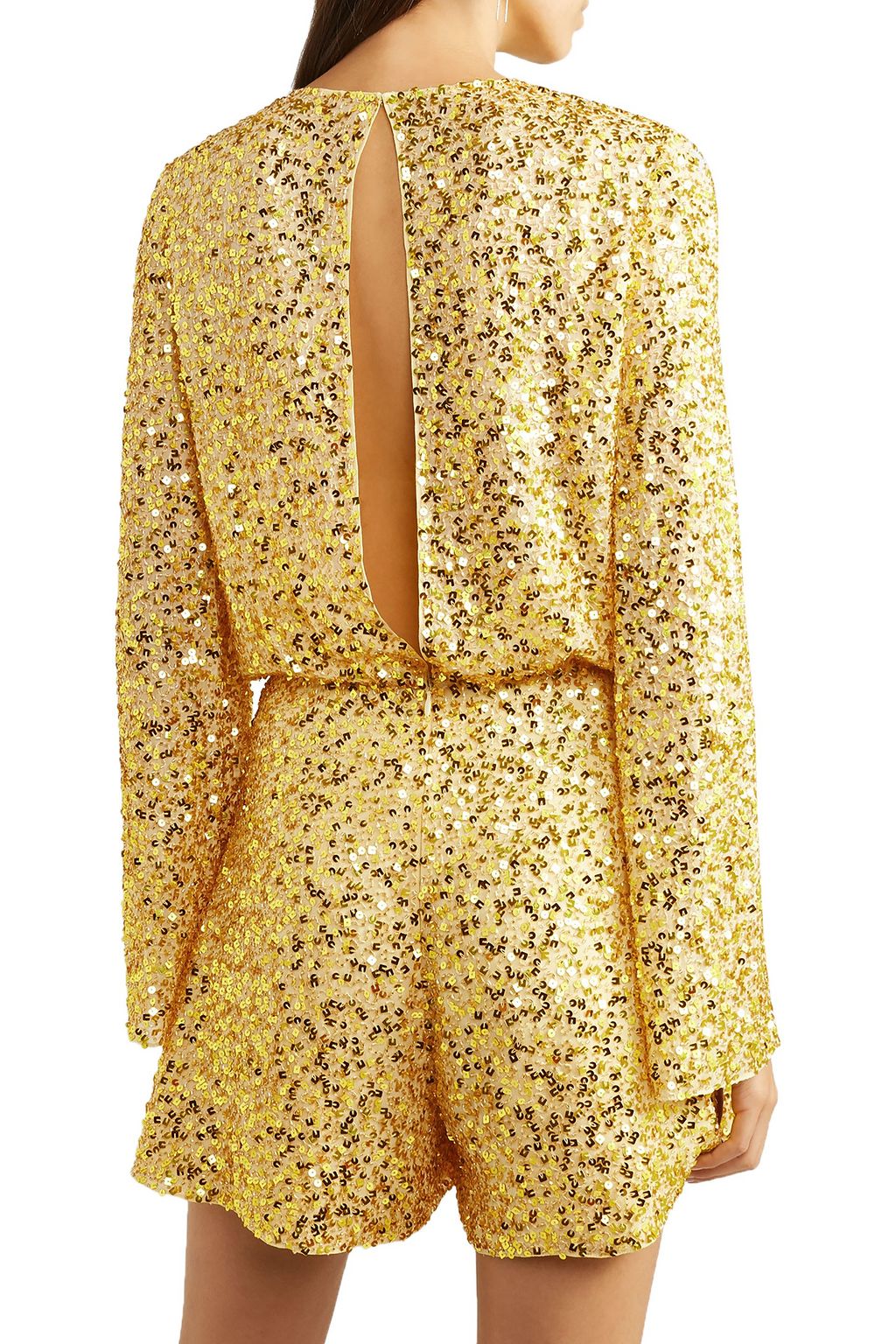 JENNY PACKHAM Sequined chiffon playsuit