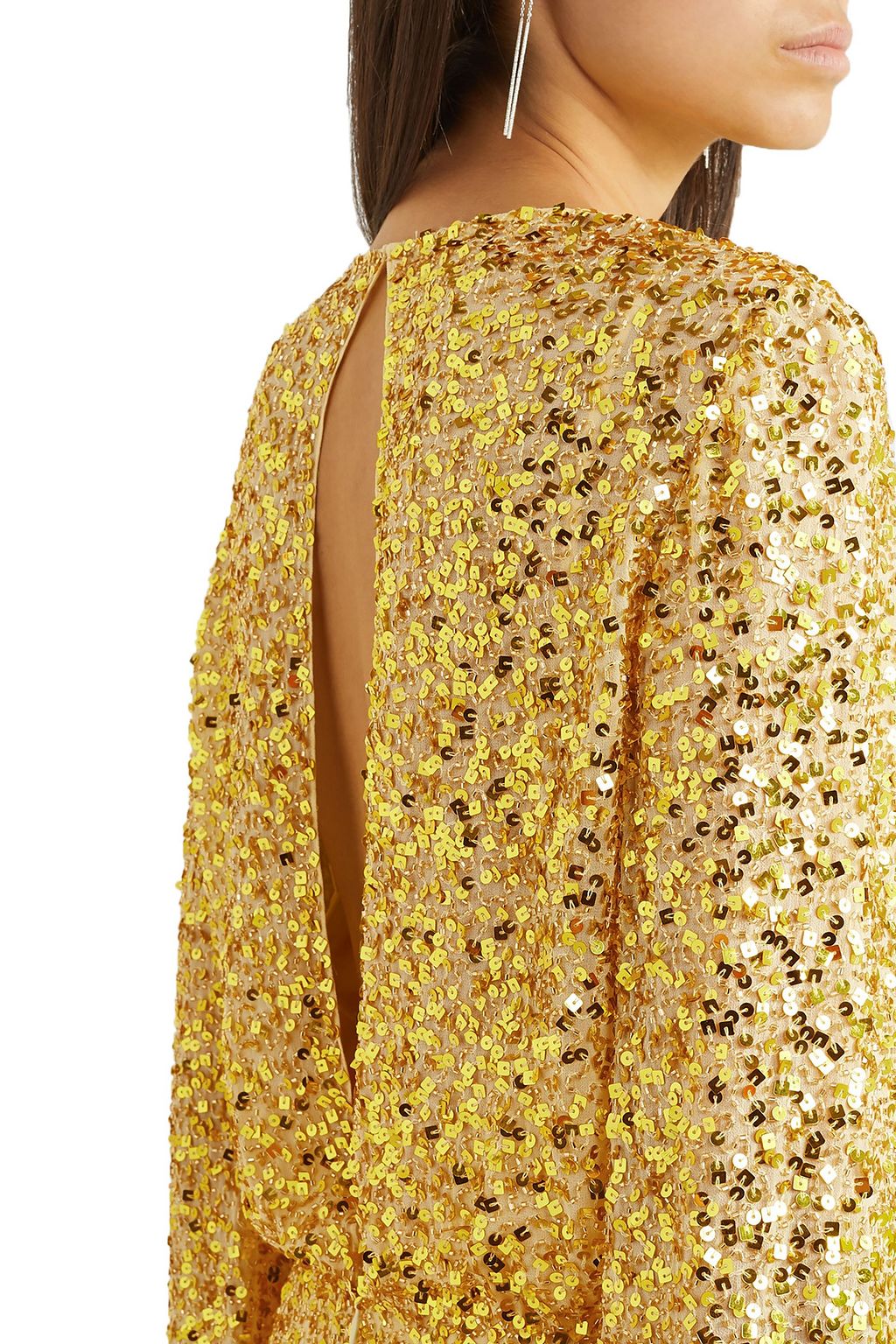 JENNY PACKHAM Sequined chiffon playsuit