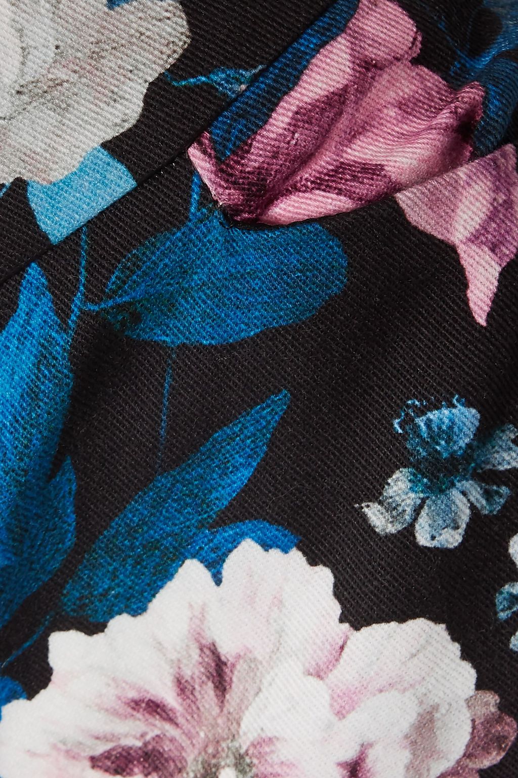 ERDEM Sidney floral-print cotton-blend slim-leg pants