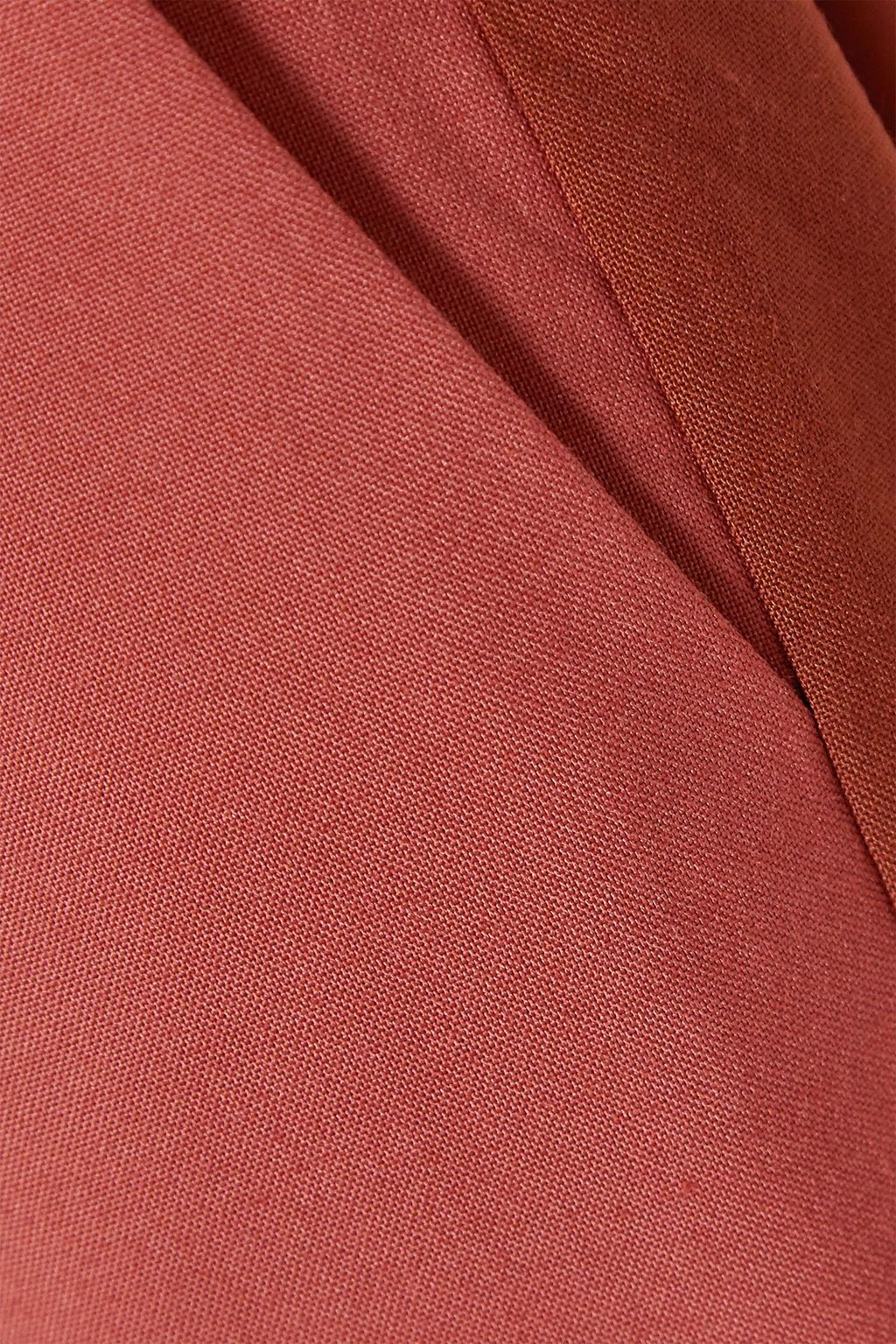 BOUGUESSA Pleated two-tone cady wide-leg pants