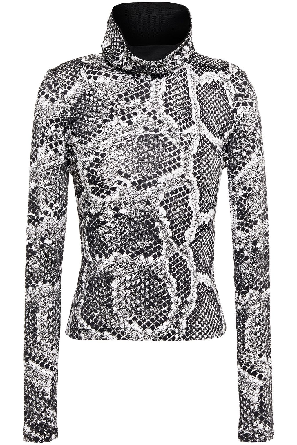 snake print turtleneck