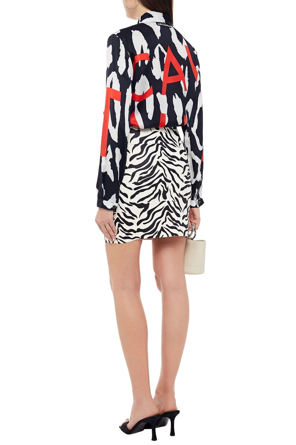 JUST CAVALLI Printed satin shirt