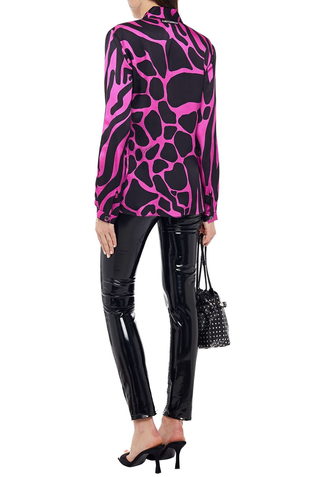 JUST CAVALLI Printed satin shirt