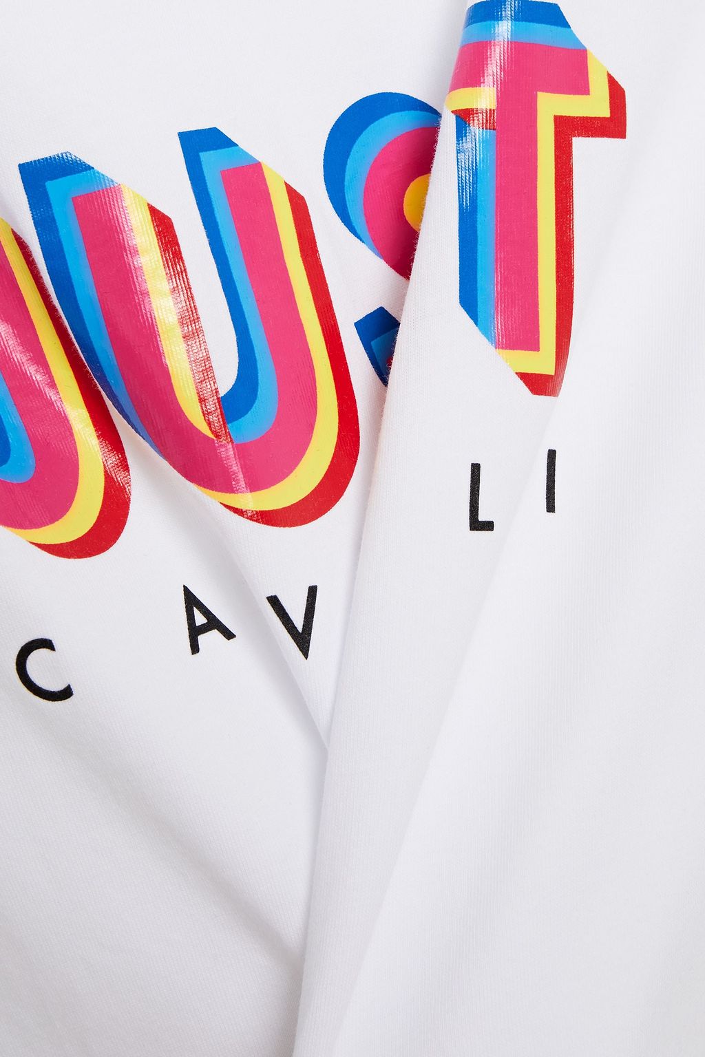JUST CAVALLI Printed cotton-jersey T-shirt