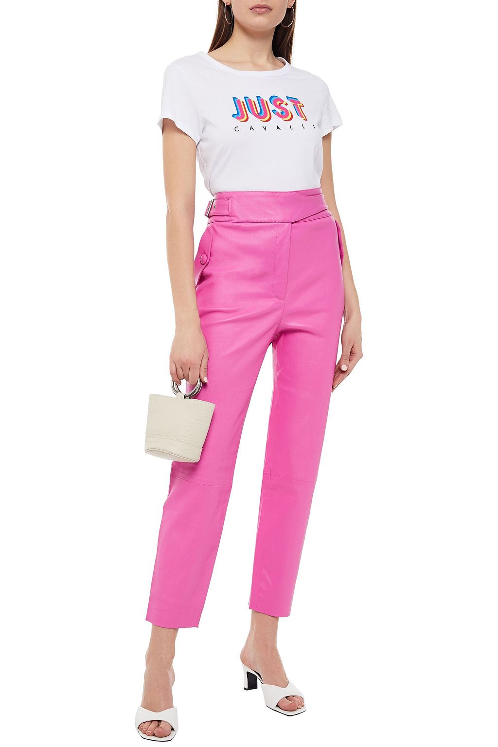 JUST CAVALLI Printed cotton-jersey T-shirt