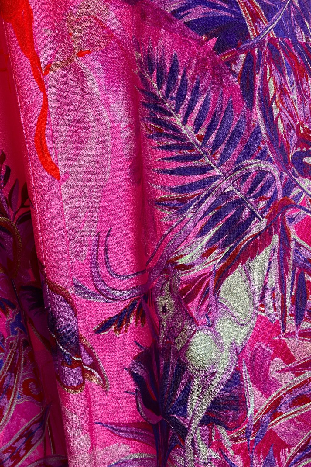CAMILLA Printed silk crepe de chine wide-leg pants