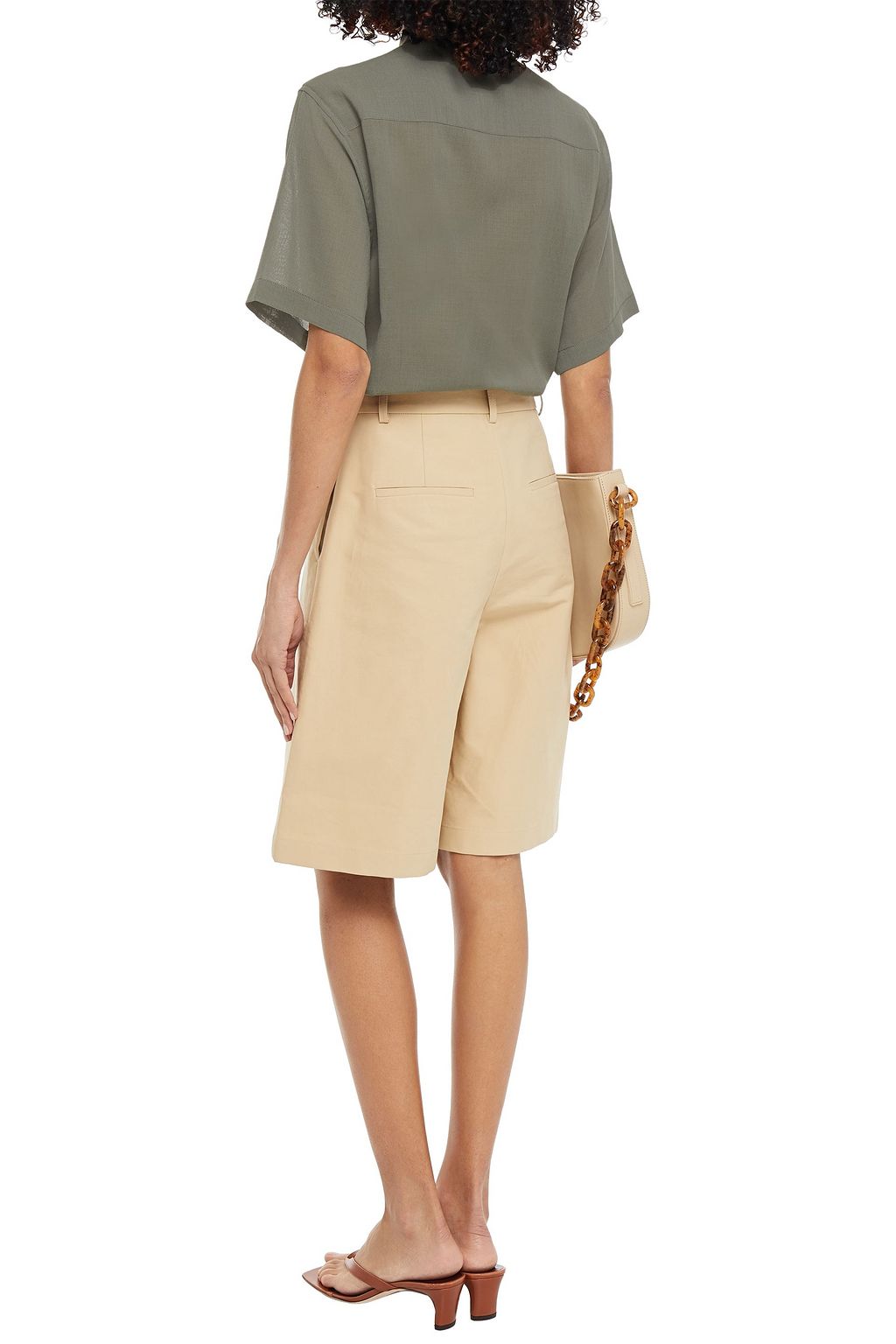 LVIR Wool-blend voile shirt